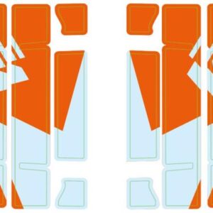 Radiator protection grille sticker kit